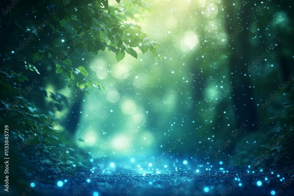 Magical forest adventure enchanted woods fantasy environment dreamy viewpoint nature wonders