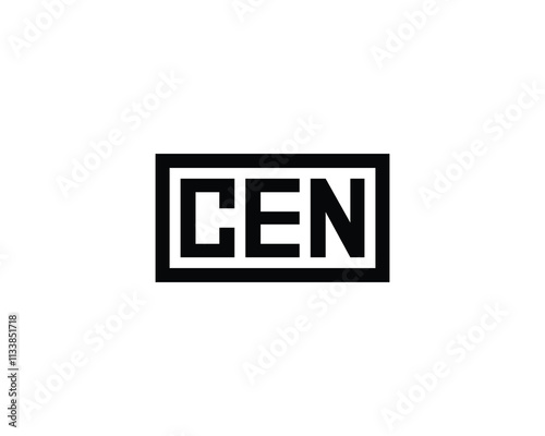 CEN logo design vector template. CEN