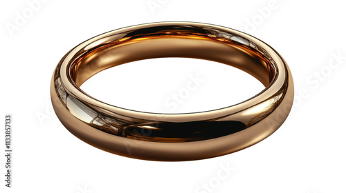 Wallpaper Mural Golden wedding ring on white background Torontodigital.ca