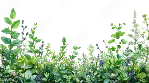 Wallpaper Mural green grass isolated on white background Torontodigital.ca
