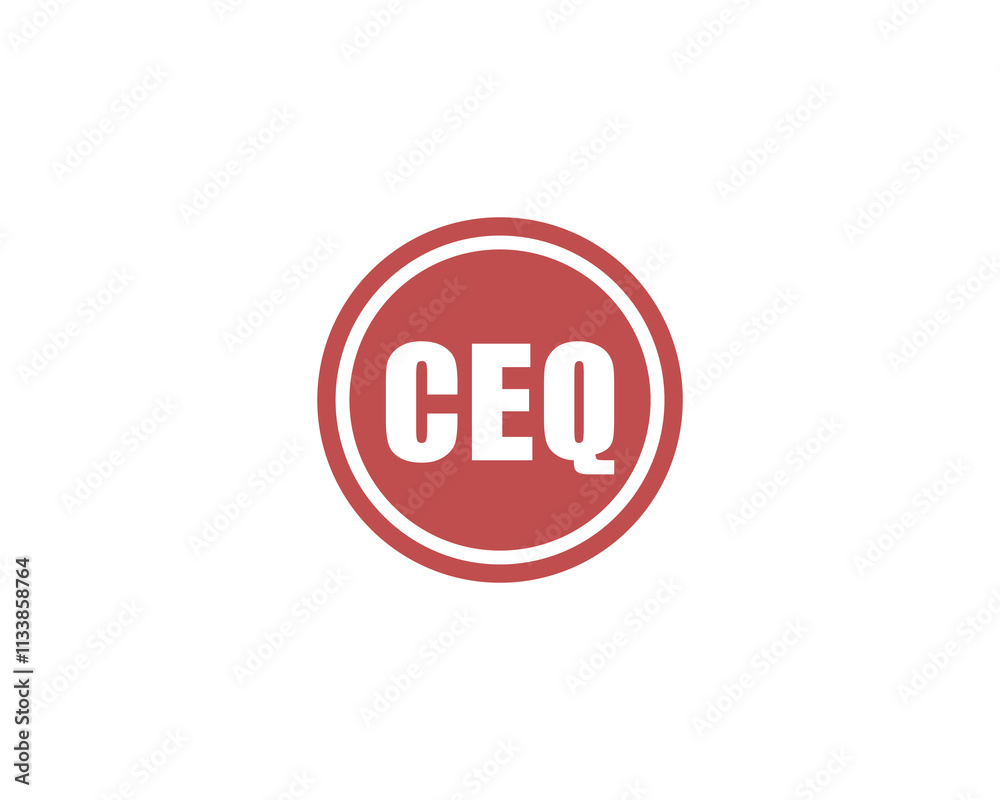 CEQ logo design vector template. CEQ CEQ logo design vector template. CEQ