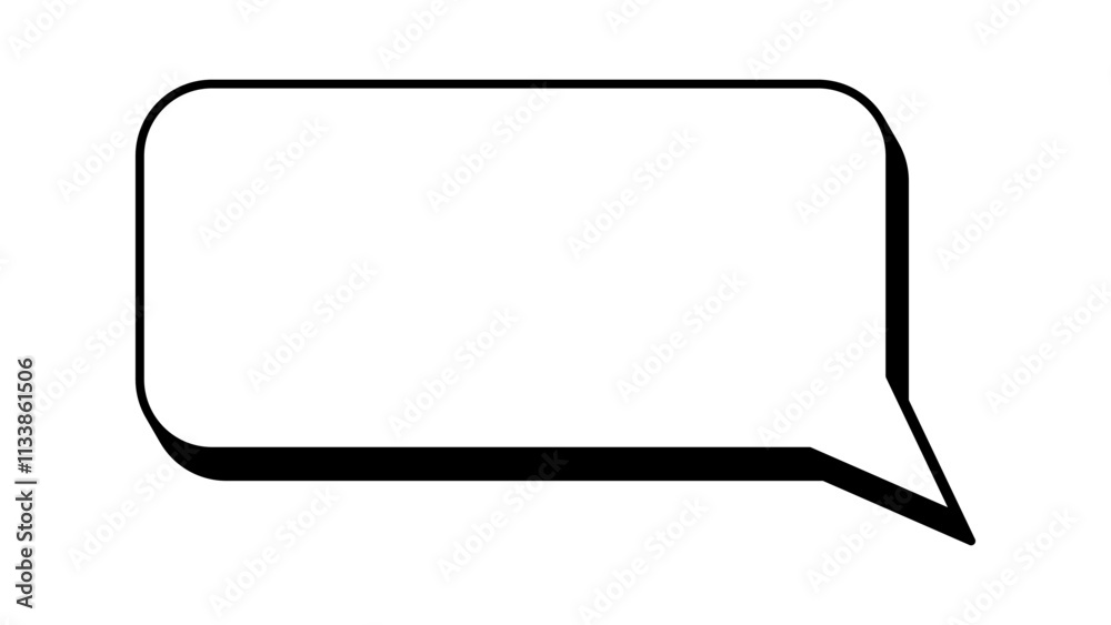 Text Box. Your Text Here. Bubble.
