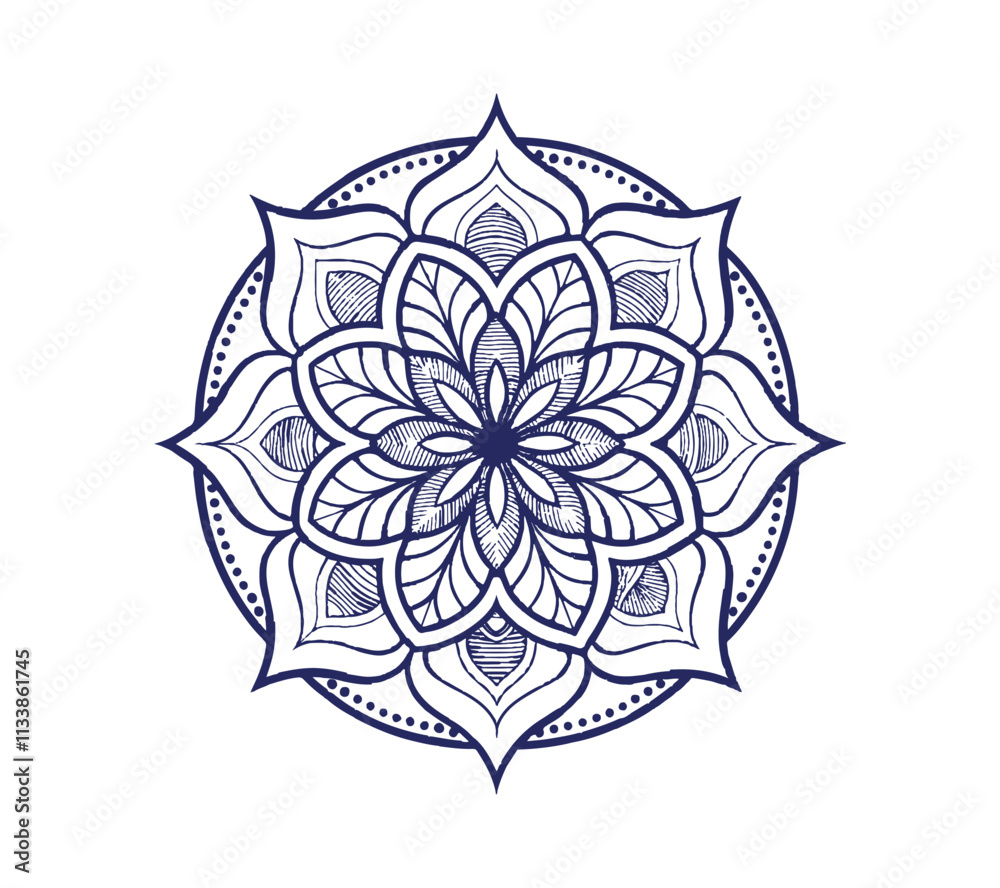 Luxury Mandala vector silhouette Luxury Mandala vector silhouette