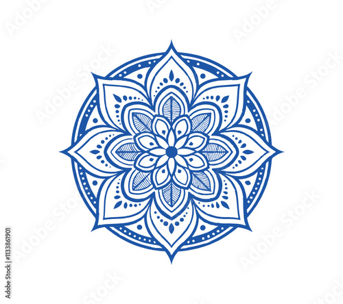 Luxury Mandala vector silhouette