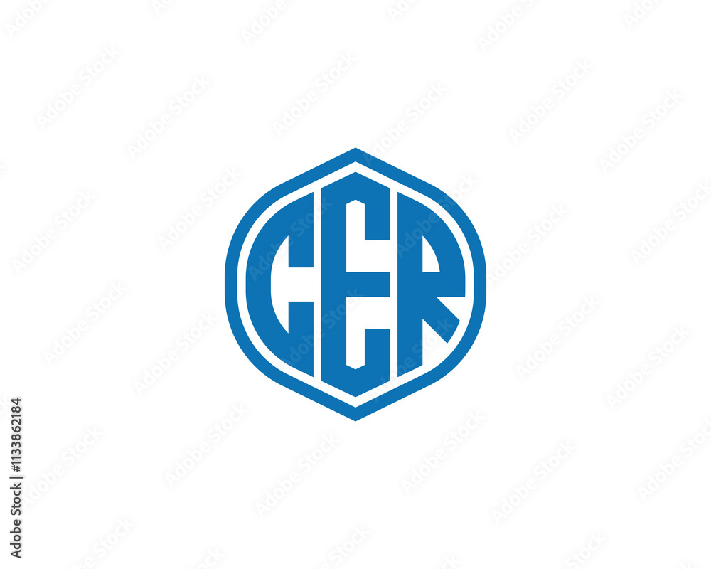 CER logo design vector template. CER