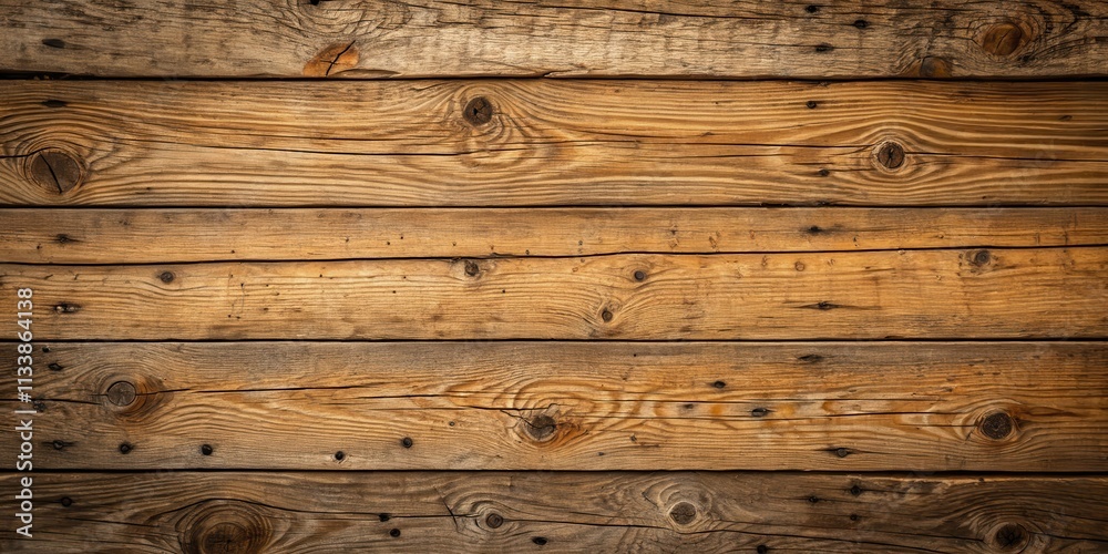 Naklejka premium Rustic Weathered Wooden Planks Background Texture Ideal for Design Projects