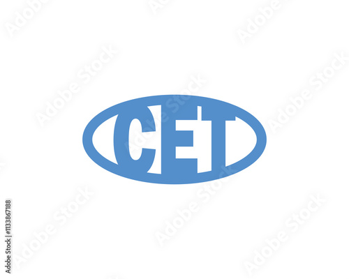 CET Logo design vector template. CET