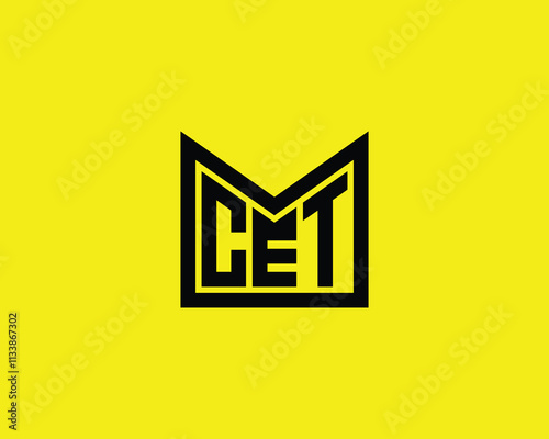 CET Logo design vector template. CET