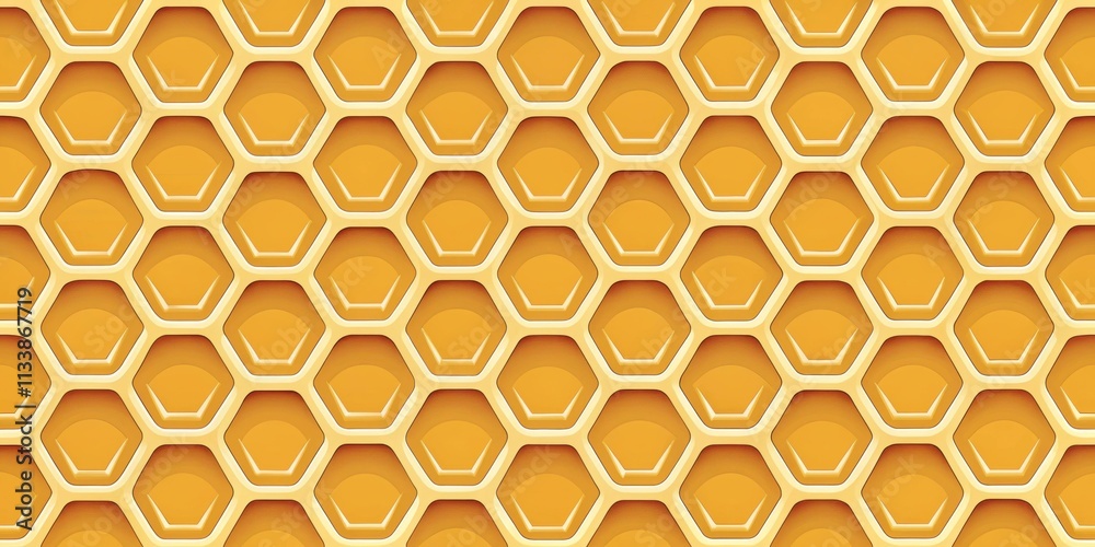A Seamless Pattern of Golden Honeycomb Cells, a Detailed Texture for Design Projects A Seamless Pattern of Golden Honeycomb Cells, a Detailed Texture for Design Projects