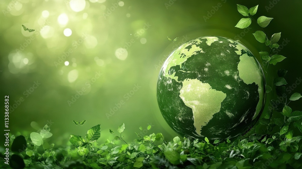 Nature-inspired design highlights the importance of a sustainable planet. Nature-inspired design highlights the importance of a sustainable planet.