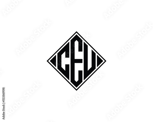 CEU logo design vector template. CEU