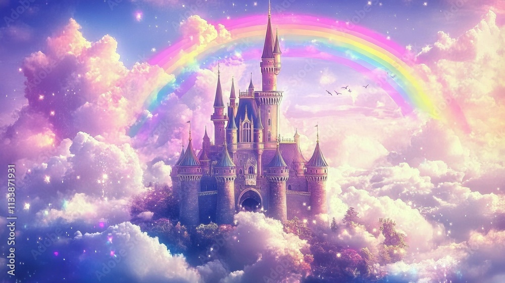 Naklejka premium Digital art showcasing a fantasy world.