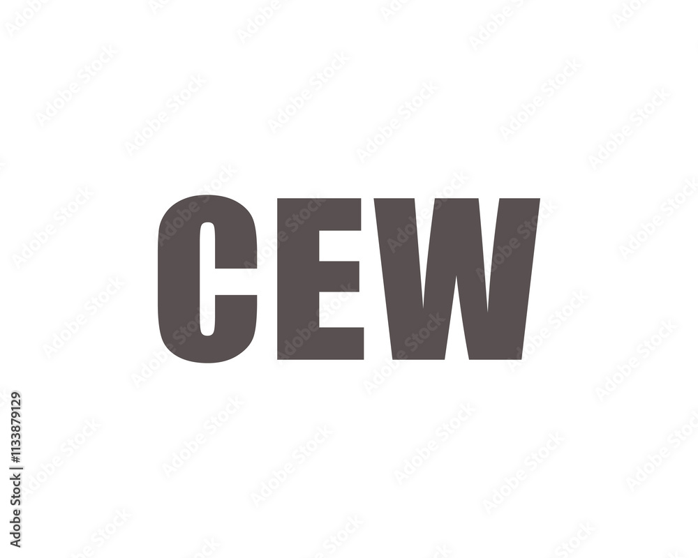 CEW logo design vector template. CEW CEW logo design vector template. CEW