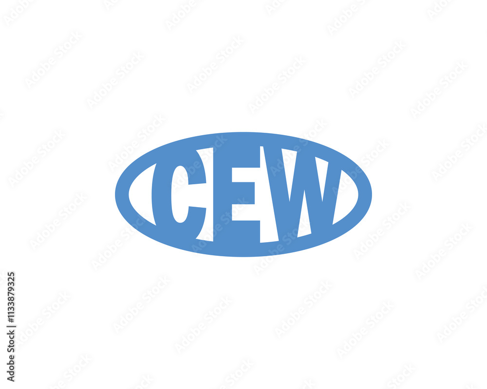 CEW logo design vector template. CEW