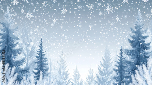 snow and trees background