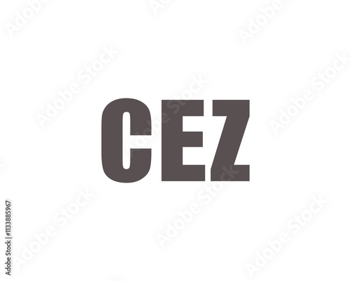 CEZ Logo design vector template. CEZ