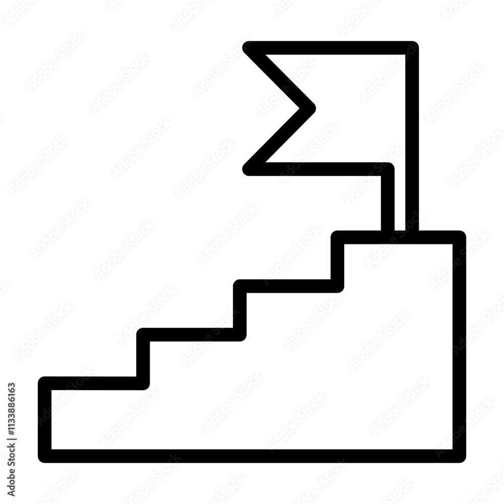 Career Development Vector Line Icon Design Career Development Vector Line Icon Design