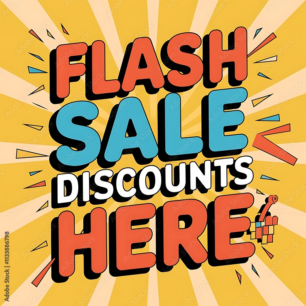 Fototapeta premium Flash Sale Discounts Available Here