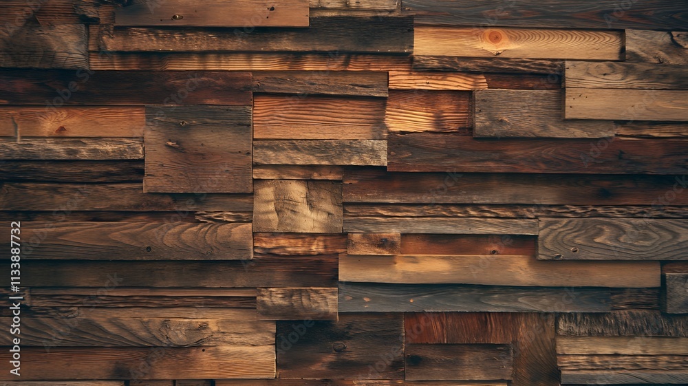 A detailed image of a rustic wooden plank wall A detailed image of a rustic wooden plank wall