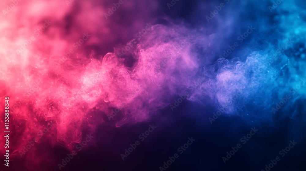 Abstract pink and blue smoke clouds on dark background Abstract pink and blue smoke clouds on dark background