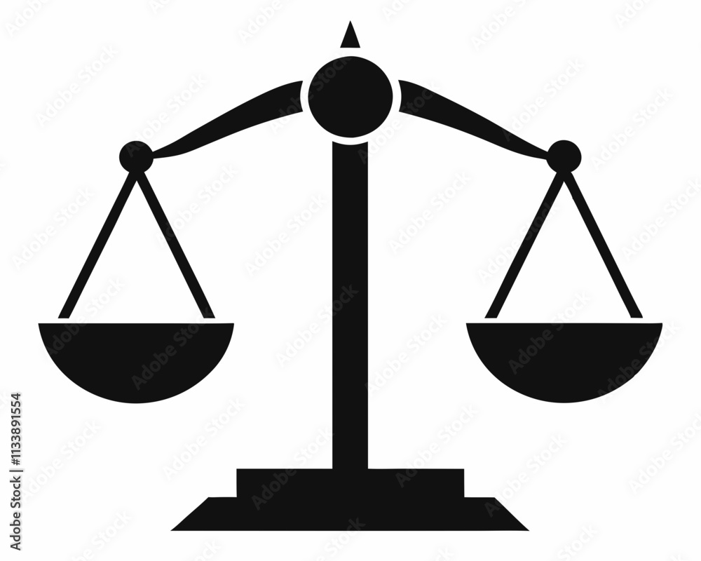 balance scale silhouette,balance scale vector icon
