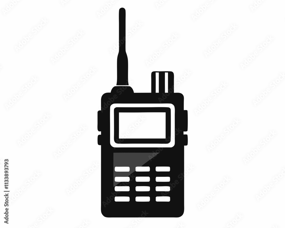Walkie Talkie silhouette,Walkie Talkie vector icon Walkie Talkie silhouette,Walkie Talkie vector icon