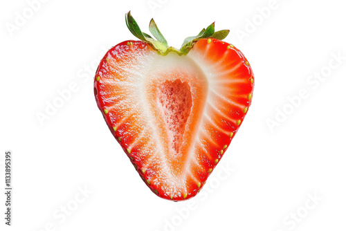 Wallpaper Mural Fresh Halved Strawberry with Isolated on Transparent Background Torontodigital.ca