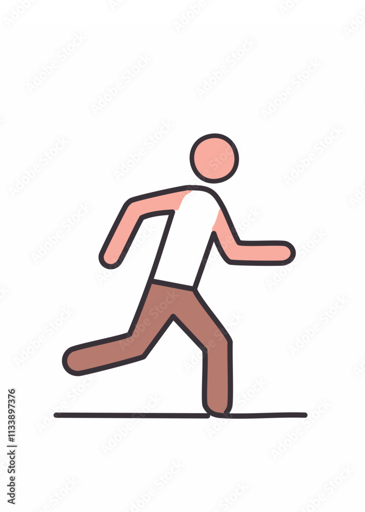 Person running vector Person running vector