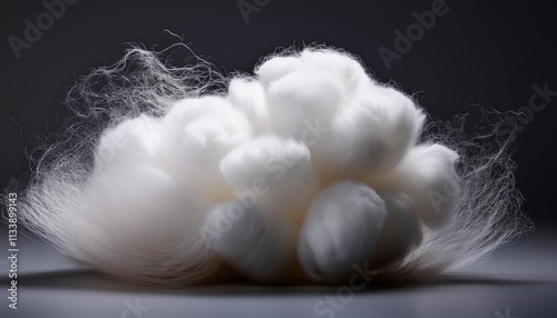 cotton swabs isolated on black photo