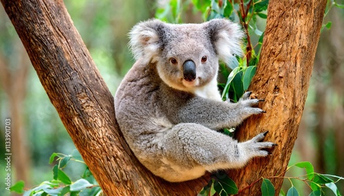 Koalas in Eucalyptus Trees: Symbols of Australian Wilderness
