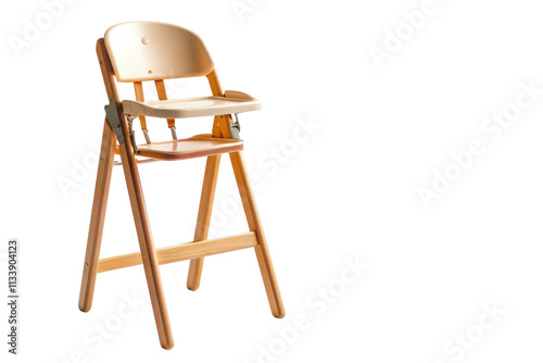 Adjustable High Chair with Removable Tray with isolated on transparent background photo