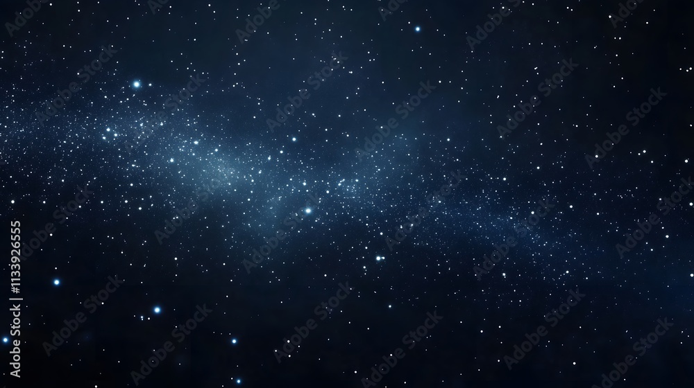 Fototapeta premium A Night Sky Filled With Distant Stars And Nebulae