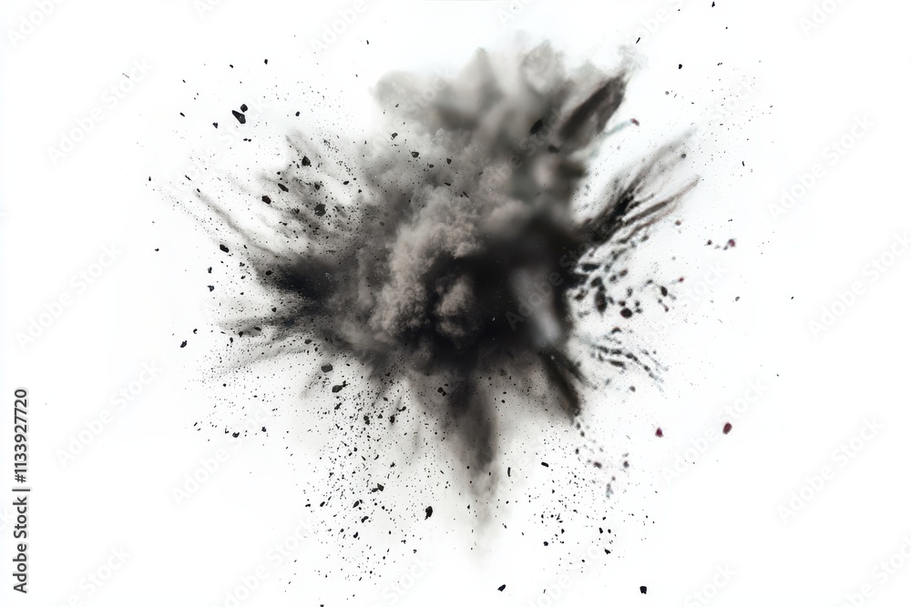 Explosive Artscape: An Abstract Representation of Energy and Chaos with Smoke and Dust Explosive Artscape: An Abstract Representation of Energy and Chaos with Smoke and Dust