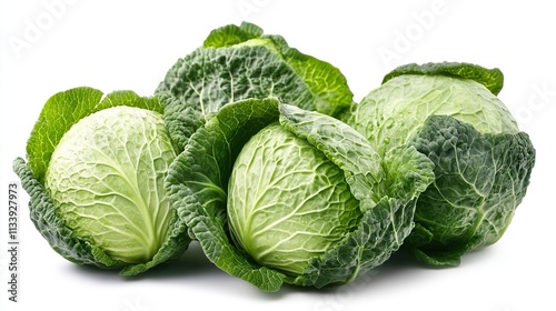 Fresh Green Cabbages: Nature's Goodness