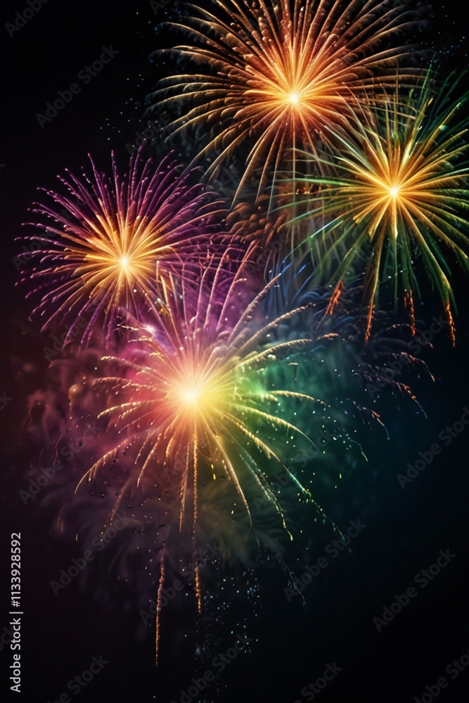 Fototapeta premium fireworks in the night sky