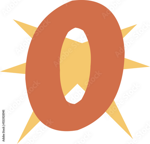Alphabet Ransom Note O Element