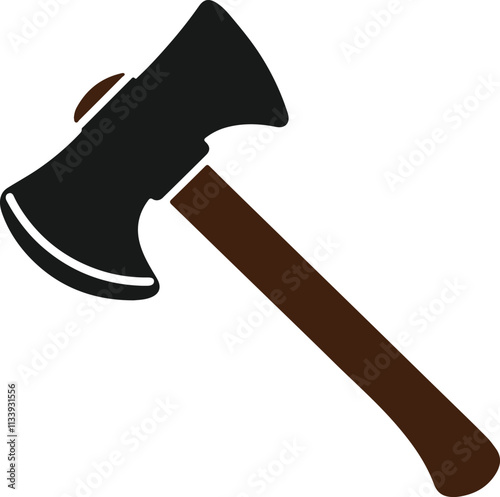 axe vector illustration isolated, Axe Icon silhouette vector style