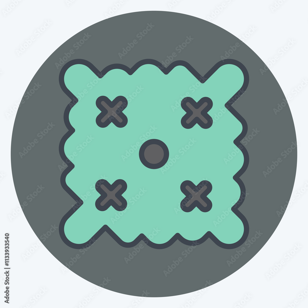 Icon Easter Wishes. related to Fabric symbol. color mate style. simple design editable Icon Easter Wishes. related to Fabric symbol. color mate style. simple design editable
