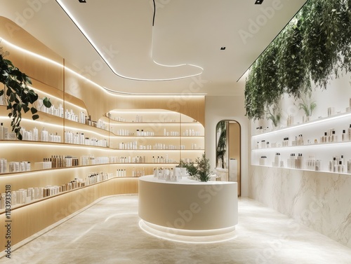 modern spa interior with elegant design and natural elements