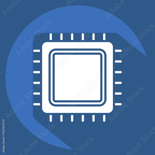 Icon Decorative Textile. related to Fabric symbol. long shadow style. simple design editable