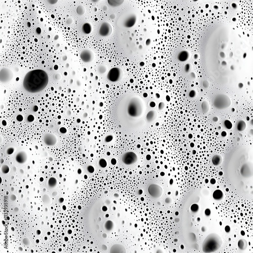 Vermiculate Monochromatic Dot Cluster Composition photo