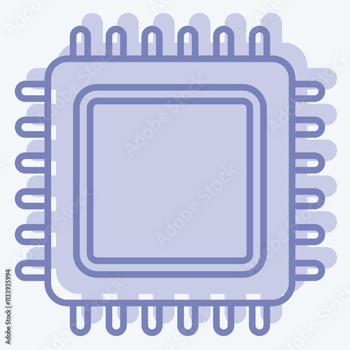 Icon Decorative Textile. related to Fabric symbol. two tone style. simple design editable