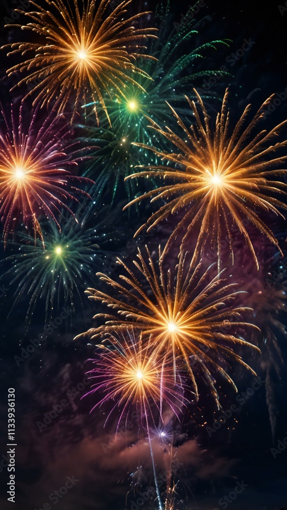 fireworks in the night sky fireworks in the night sky