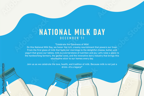 National Milk Day background.