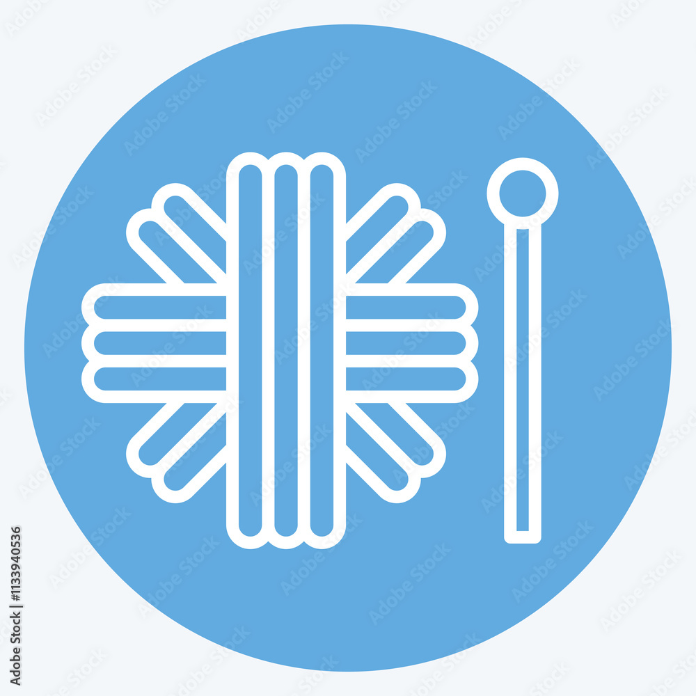 Icon Fence. related to Fabric symbol. blue eyes style. simple design editable Icon Fence. related to Fabric symbol. blue eyes style. simple design editable