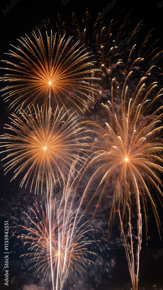 Fototapeta premium fireworks in the night sky