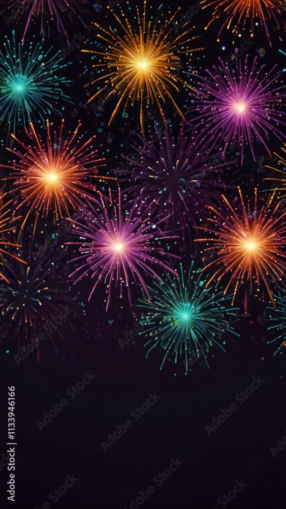 fireworks in the night sky fireworks in the night sky
