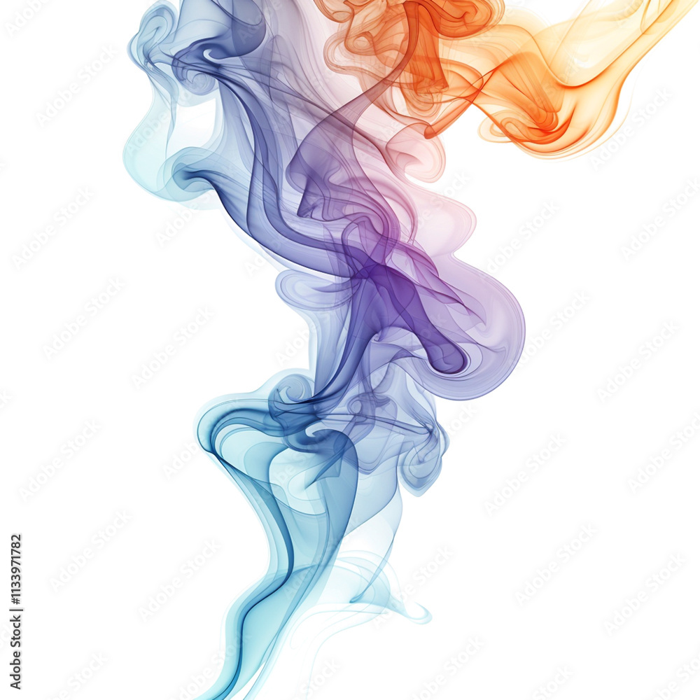 Colorful Smoke Isolated on a Transparent Background Colorful Smoke Isolated on a Transparent Background