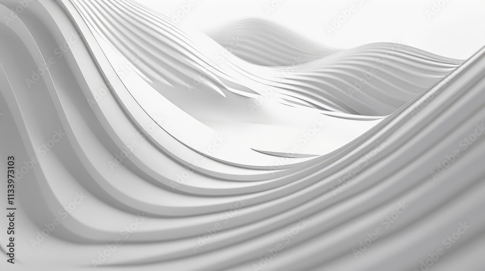 Obraz premium background lines, abstract, 3d lines, white background