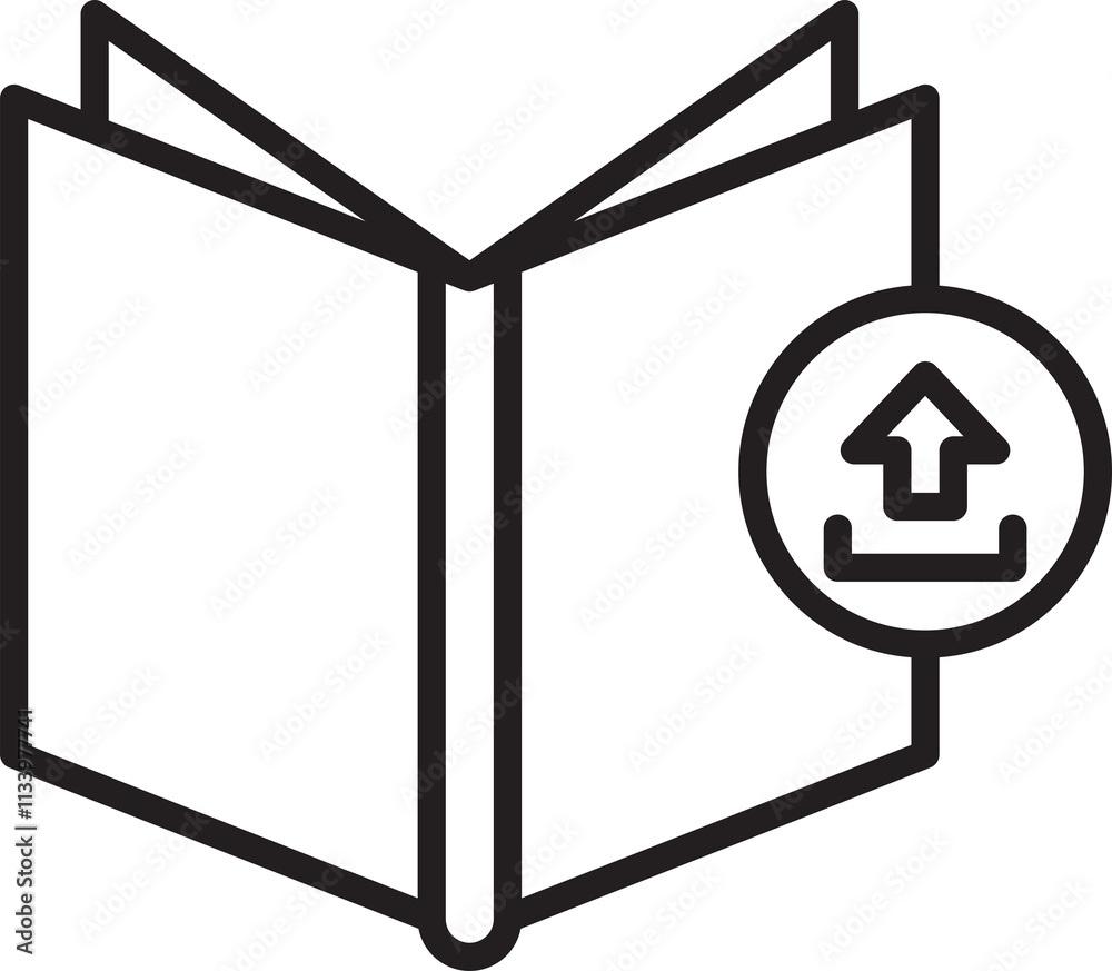 Book and Upload Icon
Book and Upload Icon